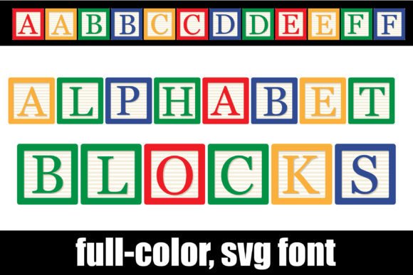 Alphabet Blocks: A Playful Serif Font for Creative Brands