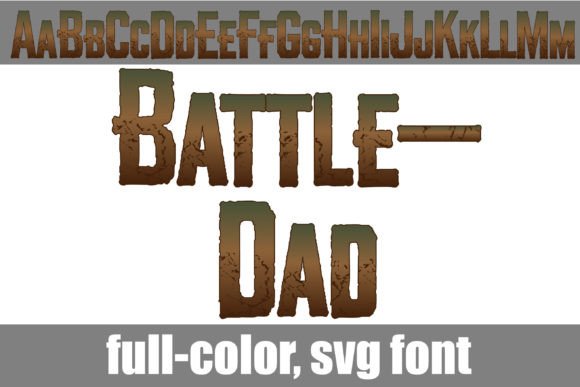 Battle-Dad: A Full-Color Font for Bold Creators