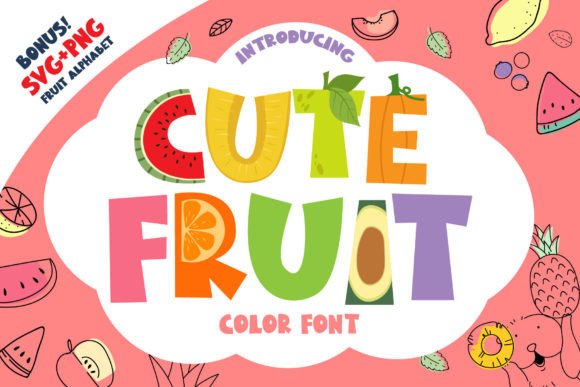 Bring Your Designs to Life with the Cute Fruit Font