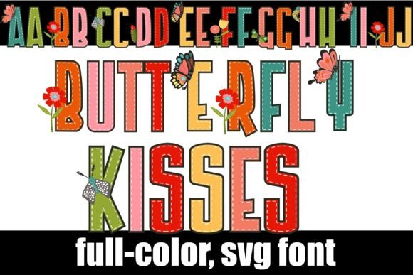 Butterfly Kisses: A Playful SVG Font for Creative Projects