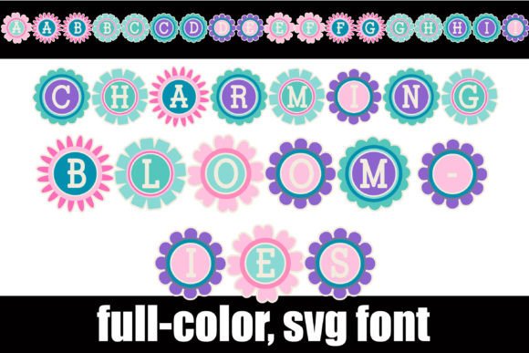 Charming Bloomies: The Color Font That Changes the Design Game