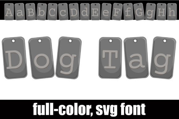 Dog Tag Font: A Creative Asset for Rugged Design