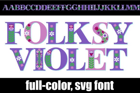 Folksy Violet: A Fresh Take on the Scandinavian Serif