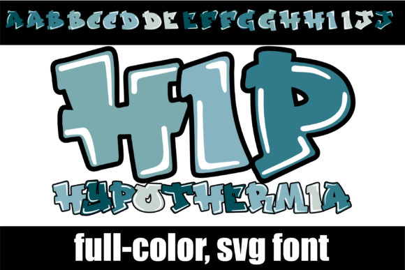 Hip Hypothermia: The Cool Blue Font for Bold Designs