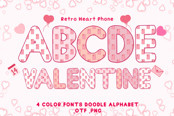 Inject Nostalgia and Warmth with the Retro Heart Phone Typeface