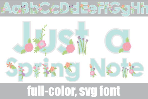 Just a Spring Note: A Fresh Take on Decorative Typography