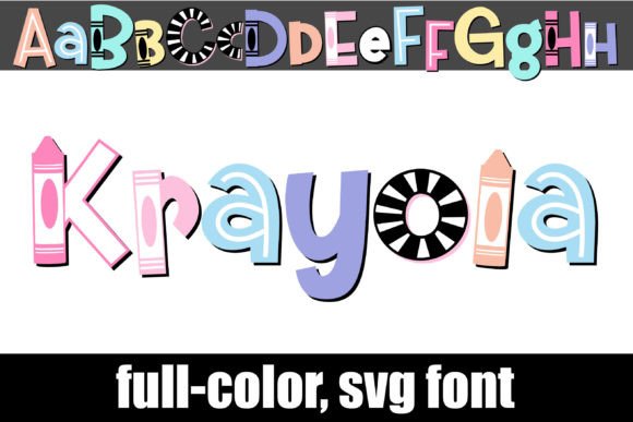 Krayola: A Playful Full-Color Font for Creative Projects