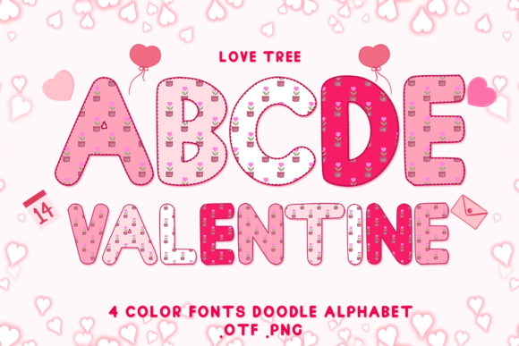 Love Tree: Adorable Color Fonts for Heartfelt Designs