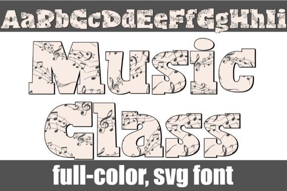 Music Class: A Serif Font That Sings with Colorful Character