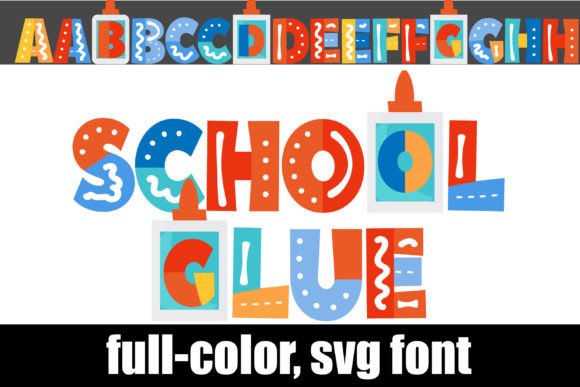 School Glue: Infusing Projects with Playful, Colorful Energy
