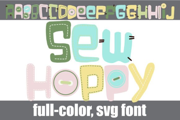Sew Hoppy: A Crafty Font for Creative Projects
