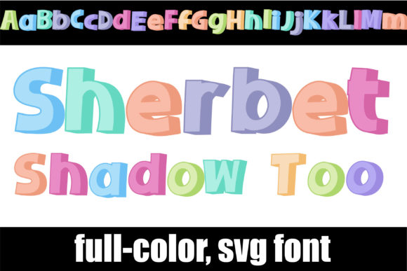 Sherbet Shadow Too: A Playful Font for Vibrant Design