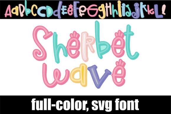 Sherbet Wave: A Playful SVG Color Font for Modern Designers