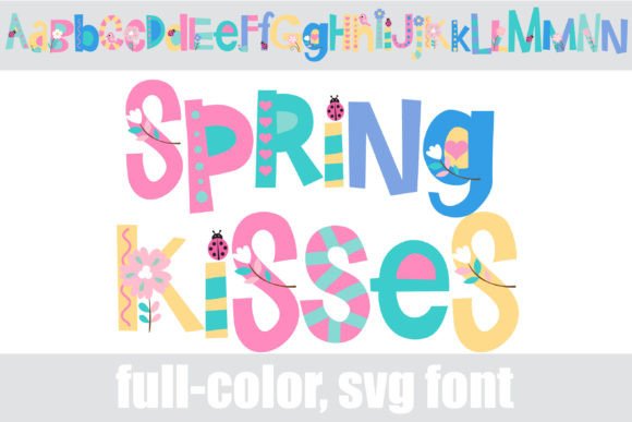 Spring Kisses: A Fresh Take on Modern Floral Typography