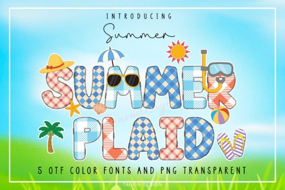 Summer Plaid: A Creative Font for Vibrant Projects