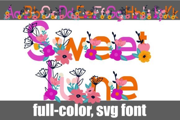 Sweet June: The Full-Color Font for Your Summer Designs