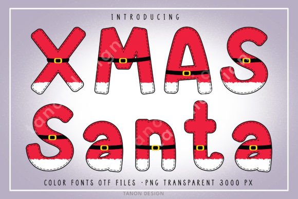 Xmas Santa: A Color Font for Festive Design Magic